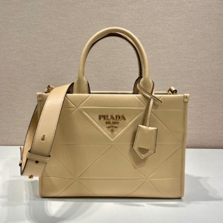 프라다 탑 스티칭 스몰 가죽 심볼 백 1BA379-1