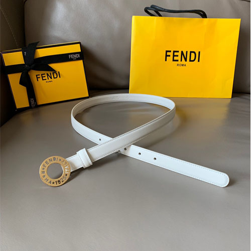 펜디 여성용 신상 벨트 FD2212  화이트  금장