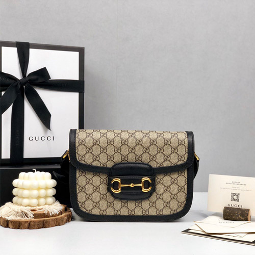 구찌 1955 홀스빗 핸드백 602204 블랙