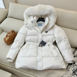 프라다 여성용 숏패딩 3A590 화이트