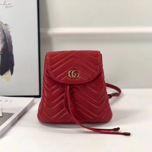 구찌 마틀라세 스몰 백팩 528129 레드
