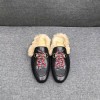 구찌 남성용 프린스타운 가죽 슬리퍼 397647 스네이크 블랙