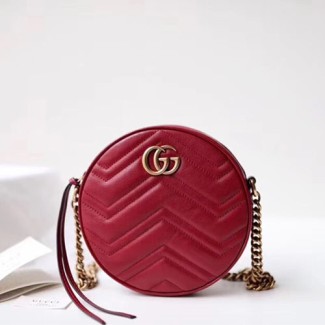 구찌 마몽 미니 라운드 숄더백 550154 레드