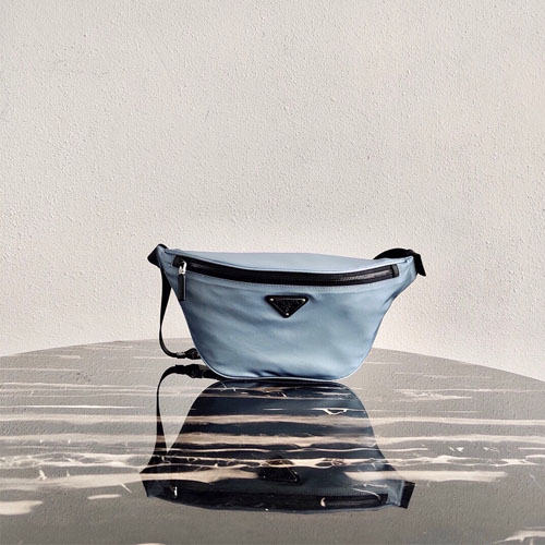 프라다 나일론  벨트백 2VL033 하늘색