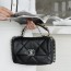  샤넬 CHANEL 19 스몰 플랩 백 AS1160 블랙 은장