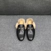 구찌 남성용 프린스타운 가죽 슬리퍼 397647 블랙