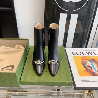 구찌 여성용 앵글부츠 656891 블랙