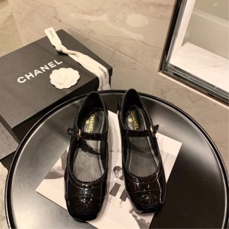 샤넬 신상 메리제인 슈즈 G34284 에나멜 블랙