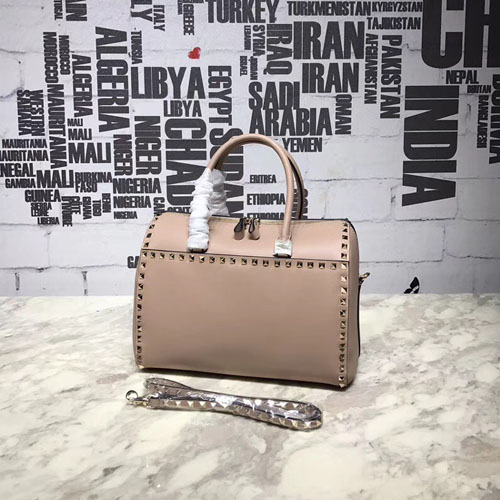 발렌티노 락스터드 탑핸들백 NW0P0272 누드핑크