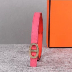 에르메스 여성용 신상 벨트 XTY180  핑크 금장