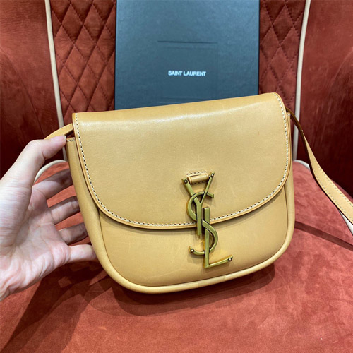 입생로랑 KAIA 스몰 사첼백 619740 베이지