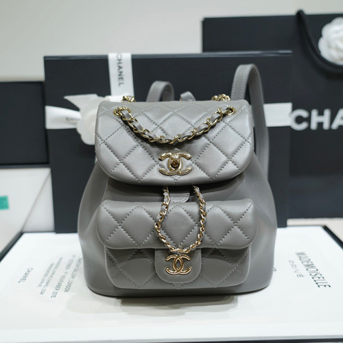 샤넬 22 듀마 백팩 AS2908 그레이