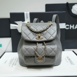 샤넬 22 듀마 백팩 AS2908 그레이