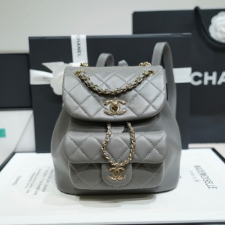 샤넬 22 듀마 백팩 AS2908 그레이