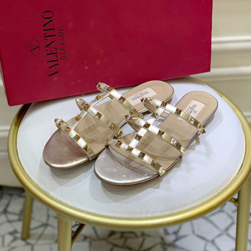 발렌티노 신상 슬리퍼 2S0S35 가죽 골드