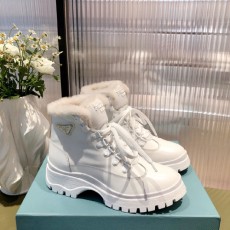 프라다 여성용 앵글부츠 F0822 화이트