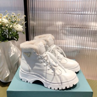 프라다 여성용 앵글부츠 F0822 화이트