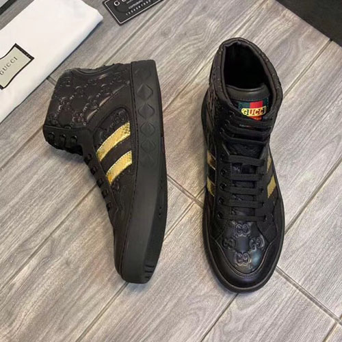 구찌 신상 하이탑 스니커즈 397663  블랙