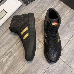 구찌 신상 하이탑 스니커즈 397663  블랙