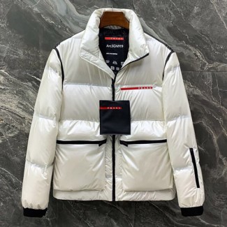프라다 남성용 패딩 3A442 은백색