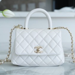 샤넬 코코핸들 미니 플랩백 AS2215 화이트