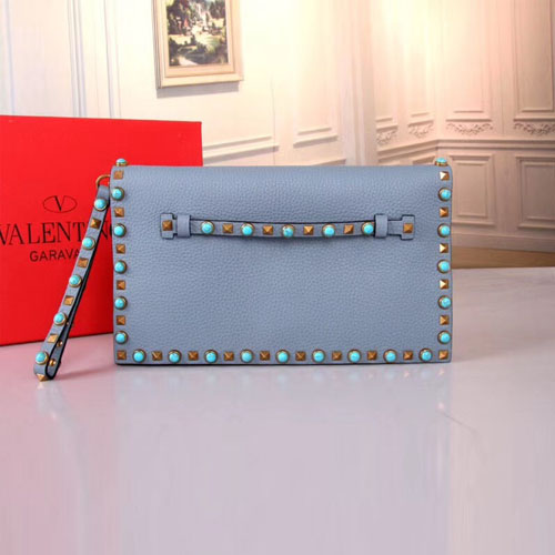 발렌티노 락스터드 미듐 클러치백 PW0B0399 민트