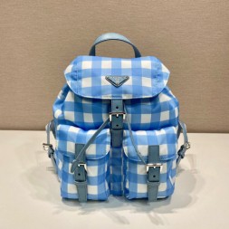 프라다 V44 나일론 포코노 삼각로고 스몰 백팩 1BZ677 블루
