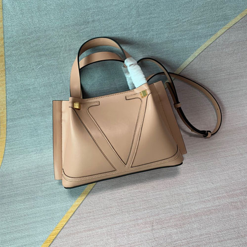 발렌티노 브이로고 이스케이프 쇼퍼백 미듐 V41120 누드