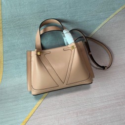 발렌티노 브이로고 이스케이프 쇼퍼백 미듐 V41120 누드