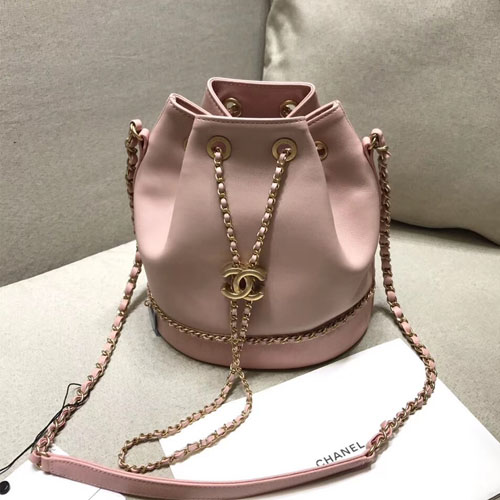 샤넬 드로스트링 핸드백 AS0373 핑크