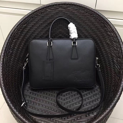 프라다 사피아노 신상 서류가방 2VE368 블랙