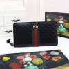 구찌 더블 G 장식의 지퍼 장지갑 536450 블랙