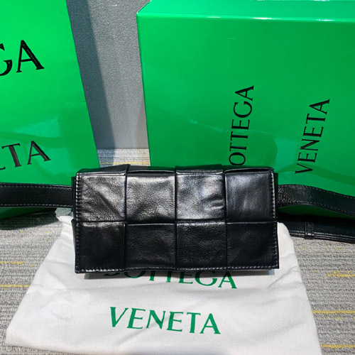 보테가 벨트 카세트백 639367 유광 블랙