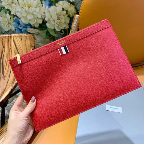 톰브라운 남여공용 클러치백 T33278 미듐 레드