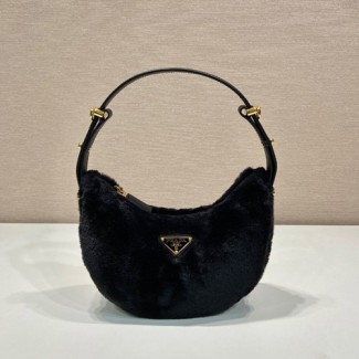 프라다 아르케 양퍼 숄더백 1BC194 블랙