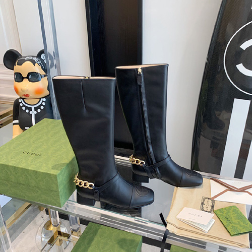 구찌 여성용 롱 부츠 656886 블랙