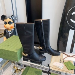 구찌 여성용 롱 부츠 656886 블랙