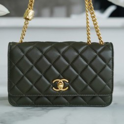  샤넬 22K 시즌 체인 WOC AP3043 그린