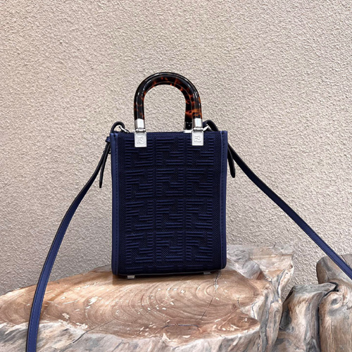 펜디 미니 선샤인 쇼퍼 8BS051 네이비