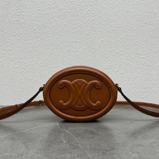 셀린느 트리오페 오벌백 198603 카멜