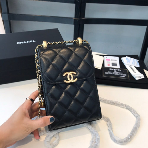 샤넬 골드볼 케이스백 AP2291 블랙