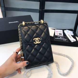 샤넬 골드볼 케이스백 AP2291 블랙