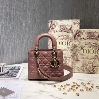 디올 MY ABCDIOR 레이디백  M0538 누드핑크 금장