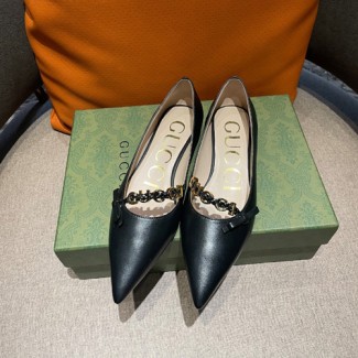 구찌 여성용 플랫 670446 블랙