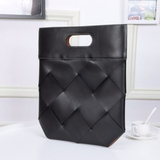 보테가 프렌치 카프스킨 스몰 슬립 토트 백 574154 블랙