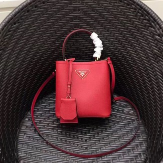 프라다 두블레 버킷백 스몰 1BA217 레드