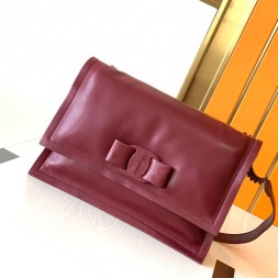 페레가모 비바 숄더백  21I287 버건디