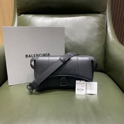 발렌시아가 아워글래스 숄더백 671355 블랙 메탈