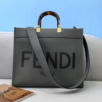 펜디 선샤인 미디엄 쇼퍼백 8BH386 그레이