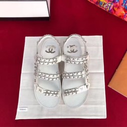 샤넬 18S/S 신상 샌들 G33157 화이트